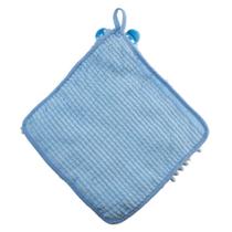 Toalha de Mão Secagem Rápida com Alça 26,5x28cm Azul