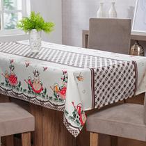 Toalha De Mesa 06 Lugares 2,00m X 1,45m Oxford Estampado Toalha De Mesa 06 Lugares 2,00m X 1,45m Oxford Estampado