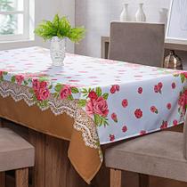 Toalha De Mesa 08 Lugares 2,50m X 1,45m Oxford Estampado