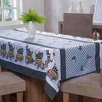 Toalha De Mesa 08 Lugares 2,50m X 1,45m Oxford Estampado