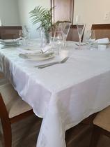 Toalha de mesa 10 lugares em tecido jacquard - excelente qualidade e acabamento - mtm enxovais