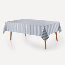 Toalha de Mesa 12 Lugares Karsten Sempre Limpa Zaira Azul Toalha de Mesa 12 Lugares Karsten Sempre Limpa Zaira Azul