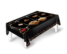 Toalha De Mesa 12 Lugares Oxford Retangular Poker Cassino 350x150cm