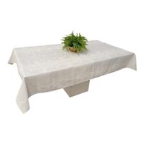 Toalha De Mesa 14 Lugares Em Linhão 3,95m X 1,45m Qcasa Enxovais