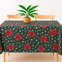 Toalha De Mesa 4 Lugares Com Bainha Estampada Oxford Jantar Amarelo Limãozinhos