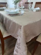 Toalha de mesa 4 lugares em tecido jacquard - excelente qualidade e acabamento - mtm enxovais