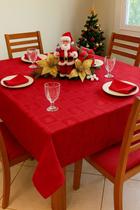 Toalha de Mesa 4 Lugares Jacquard Natalina Toalha de Mesa 4 Lugares Jacquard Natalina