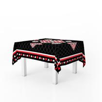 Toalha De Mesa 4 Lugares Quadrada Baralho Poker 146x146cm