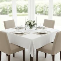 Toalha De Mesa 4 Lugares Quadrada Oxford Liso 145x145cm Toalha De Mesa 4 Lugares Quadrada Oxford Liso 145x145cm