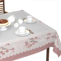 Toalha De Mesa 4 Lugares Quadrada Super Prática Algodão Campos Lepper