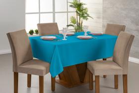 Toalha De Mesa 4 Lugares Tecido Oxford Quadrada Lisas 140x140cm - Ravi Enxovais