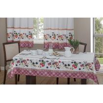 Toalha de Mesa 6 Cadeiras Casa Alegre Amora Sultan