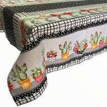 Toalha de Mesa 6 Cadeiras Estampada Rustica 2,10 x 1,45M Premium Luxo Vários Modelos e Estampas