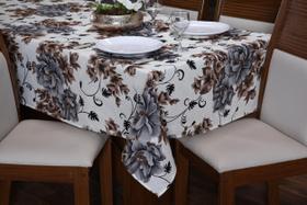 Toalha De Mesa 6 Cadeiras Retangular 2,10 X 1,45 Linhão Opções Estampas