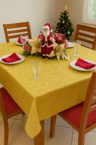 Toalha De Mesa 6 Caseiras Jacquard Natal 2,20x1,40 Toalha De Mesa 6 Caseiras Jacquard Natal 2,20x1,40