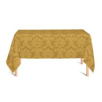 Toalha de Mesa 6 Lugares 1,60x2,00 Jacquard Medalhão Adamascado Retangular