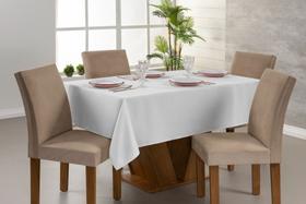 Toalha de mesa 6 Lugares 2,00m Retangular Oxford Liso