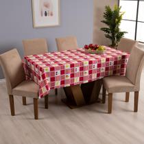 Toalha De Mesa 6 Lugares 2,00x1,45 1 Peça Oxford Estampado