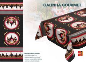 Toalha de Mesa 6 Lugares Estampada Impermeável e Térmica