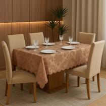 Toalha De Mesa 6 Lugares Jacquard Mesa Posta Toalha Lisa