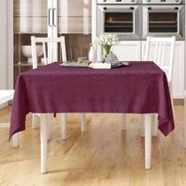 Toalha De Mesa 6 Lugares Jacquard Tecido Grosso Retangular