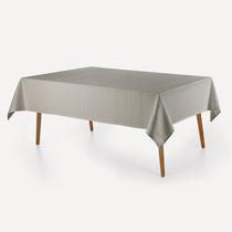 Toalha de Mesa 6 Lugares Karsten Sempre Limpa Artemis Cinza Toalha de Mesa 6 Lugares Karsten Sempre Limpa Artemis Cinza