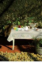 Toalha de Mesa 6 Lugares POP Retangular Estampada Sálvia 1,40m x 2,10m