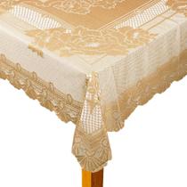 Toalha De Mesa 6 Lugares Retangular De Renda Luxo 1,5 Mostar Toalha De Mesa 6 Lugares Retangular De Renda Luxo 1,5 Mostar