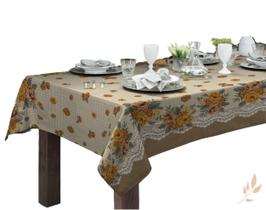 Toalha De Mesa 6 Lugares Retangular Premium Linhão 1,40x2,10m Toalha De Mesa 6 Lugares Retangular Premium Linhão 1,40x2,10m