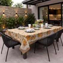 Toalha De Mesa 6 Lugares Retangular Premium Linhão 1,40x2,10m