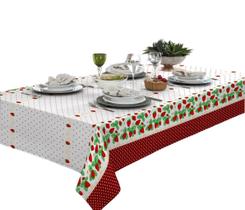 Toalha De Mesa 6 Lugares Retangular Rústica Luxo 1,40x2,10m