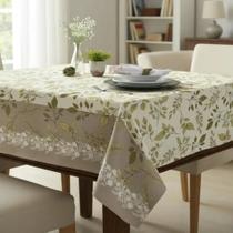 Toalha De Mesa 6 Lugares Retangular Rústica Luxo 1,40x2,10m