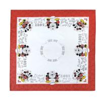 Toalha de Mesa 78 x 78 Mickey e Minnie Toalha de Mesa 78 x 78 Mickey e Minnie