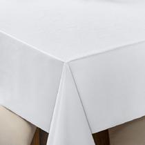 Toalha De Mesa 8 Lugares 1,40M X 2,50M Impermeável Branca Toalha De Mesa 8 Lugares 1,40M X 2,50M Impermeável Branca