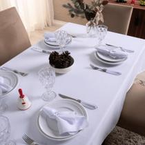 Toalha de Mesa 8 Lugares 2,50 x 1,40m Tecido Oxford Liso 1 Peça Natal
