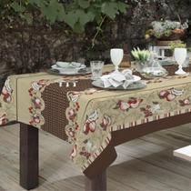 Toalha De Mesa 8 Lugares Cadeiras em Tecido Linhão Corrida Diversas Estampas Muito Grande Decoração Luxo