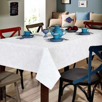 Toalha de Mesa 8 Lugares Retangular Clean Athenas Dohler 160x250cm