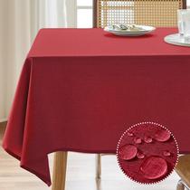 Toalha de mesa AUSSPVOCT texturizada retangular 132x178cm resistente à água