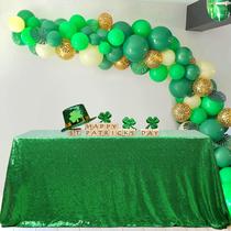 Toalha de mesa B-COOL Green Sequin Christmas 228x335cm Retangular