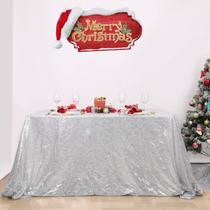 Toalha de mesa B-COOL Sequin 125x125 cm Silver Sparkle