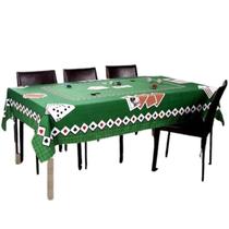 Toalha De Mesa Baralho Retangular 150x220cm Aveludada Lepper Cor Verde