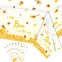 Toalha de mesa Bee Baby Shower Racenaf descartável 6 unidades 137x274cm Toalha de mesa Bee Baby Shower Racenaf descartável 6 unidades 137x274cm