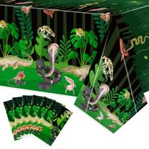 Toalha de mesa Beecten Reptile Swamp Party descartável 137x274cm x6