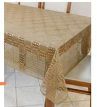 Toalha De Mesa Beija Flor Renda Retangular 3,00m X 1,50m Toalha De Mesa Beija Flor Renda Retangular 3,00m X 1,50m