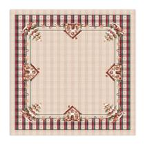 Toalha de Mesa Belchior Natalina Quadrada 140x140 Toalha de Mesa Belchior Natalina Quadrada 140x140