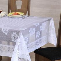 Toalha De Mesa Bene Casa Renda Retangular Branca