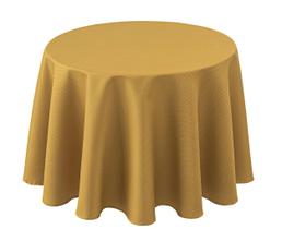Toalha de mesa Biscaynebay 178cm redonda resistente à água dourada Toalha de mesa Biscaynebay 178cm redonda resistente à água dourada