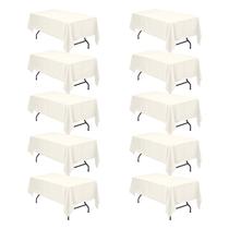 Toalha de mesa BRILLMAX Ivory Polyester 180x260cm para mesa de 6 pés