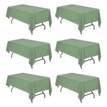 Toalha de mesa BRILLMAX Sage Green para mesa retangular de 6 pés (60x102in)