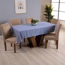 Toalha de Mesa Brisa 6 Lugares 1,45x2,00 Oxford Estampado Xadrez